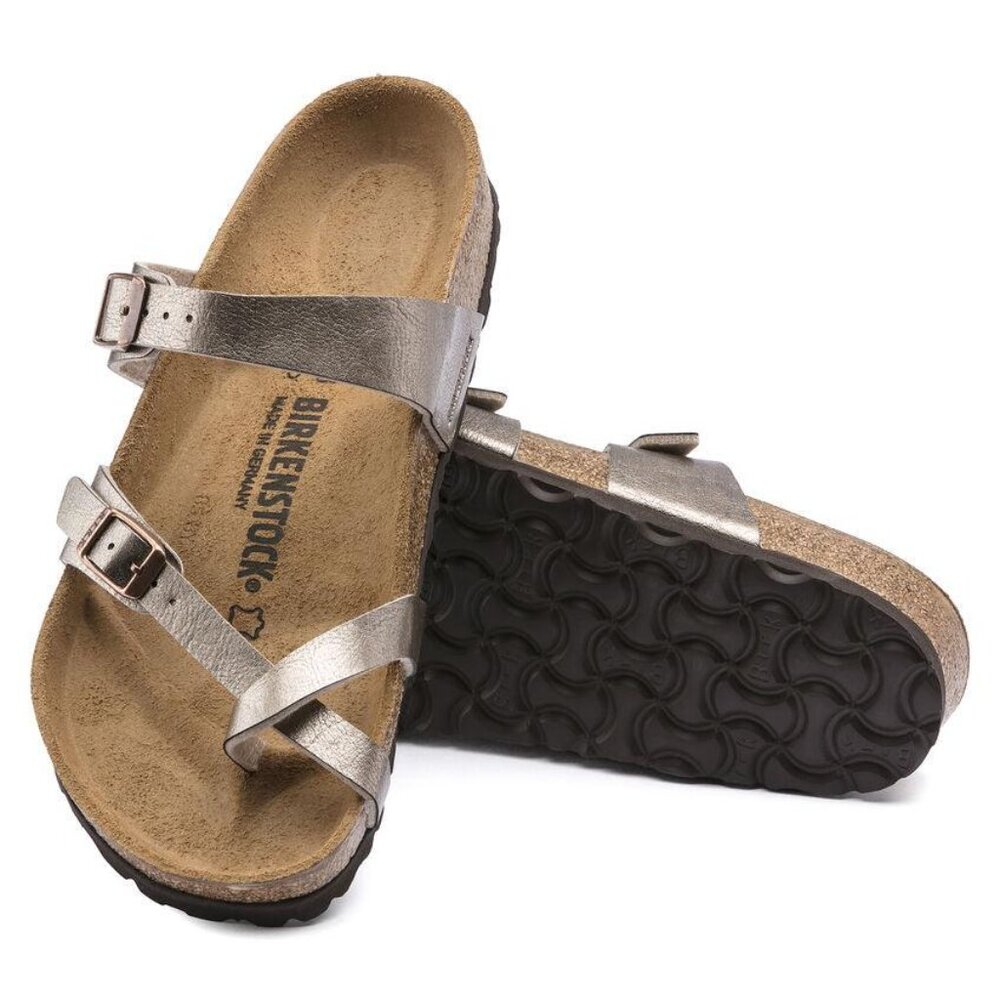 Birkenstock Mayari in a Washed Metallic Silver color - Picture 2 of 6